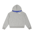MODE. Plaid Zip-Up Hoodie Black/Grey